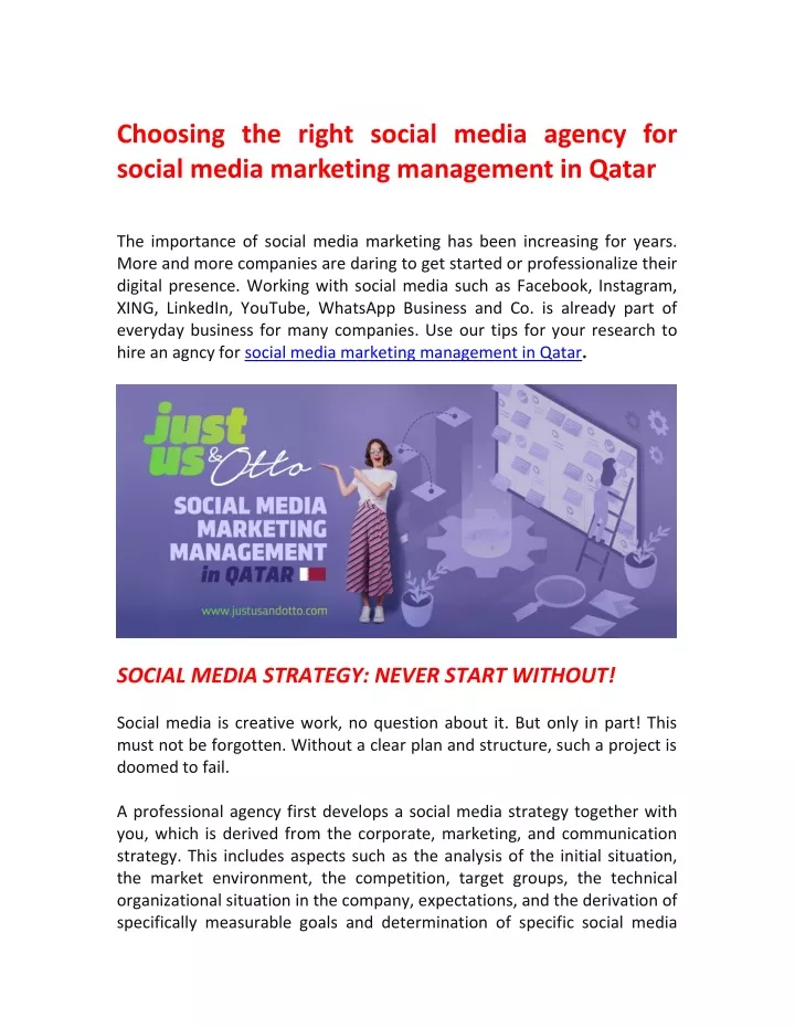 choosing the right social media agency for social