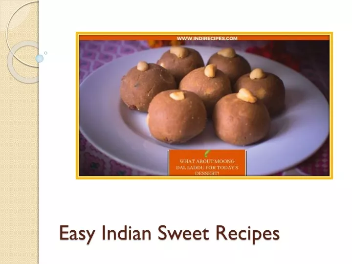 easy indian sweet recipes