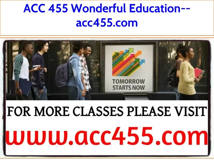 acc 455 wonderful education acc455 com