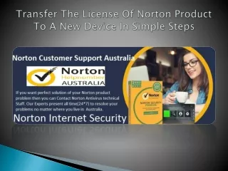Transfer The License Of Norton Product To A New Device In Simple Steps