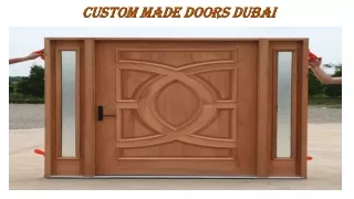 Custom Made Doors Dubai