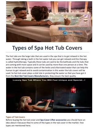 Affordable Spa Tub Covers