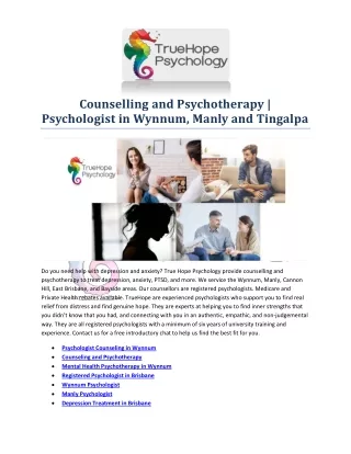 Psychologist Cannon Hill