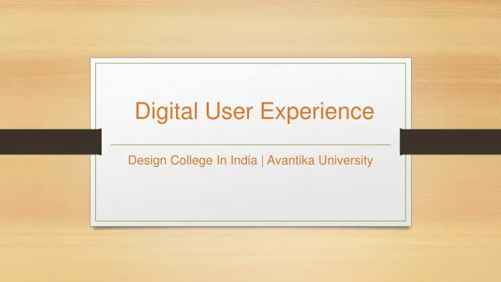 digital user experience