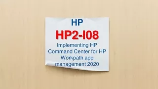 HP HPE Sales Certified HP2-I08 Exam Questions
