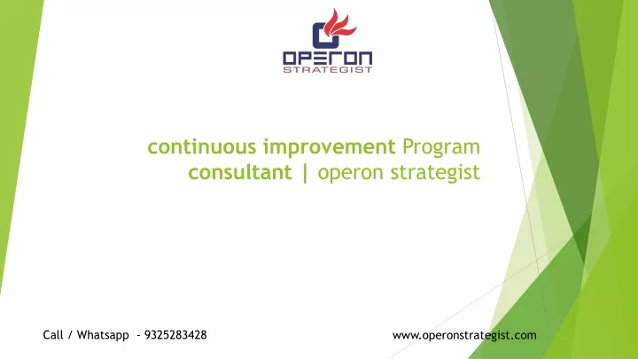 continuous improvement program consultant operon