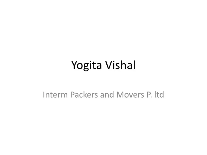 yogita vishal