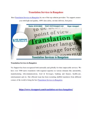 translation services in bangalore