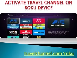 Activate Treavle Channle on Roku Decvice