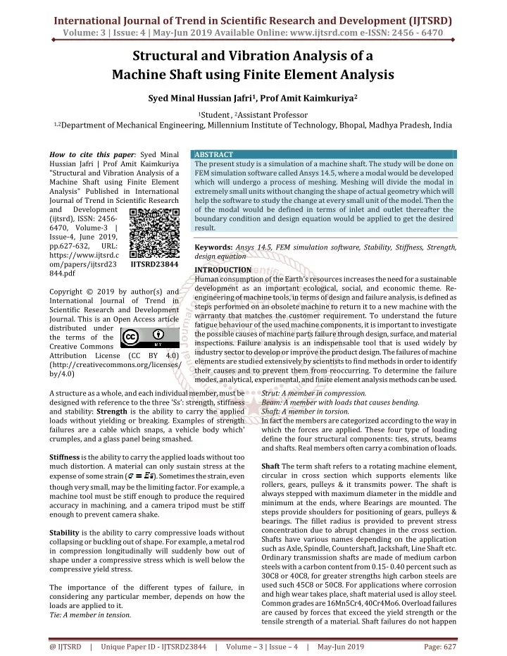 international journal of trend in scientific