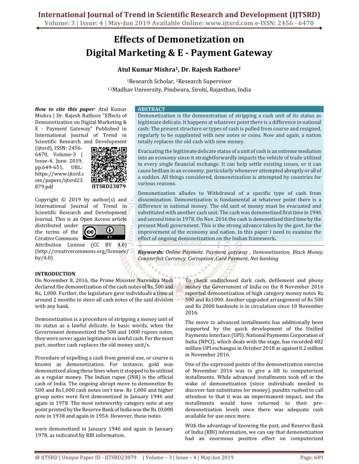 international journal of trend in scientific