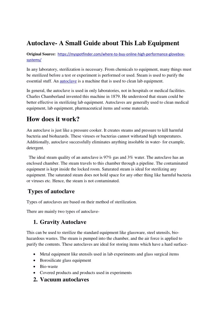 autoclave a small guide about this lab equipment