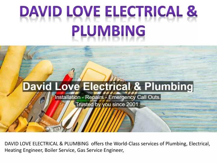david love electrical plumbing