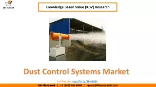 Dust Control Systems Market- KBV Research