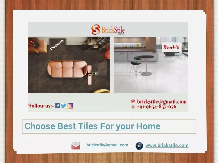 choose best tiles for your home
