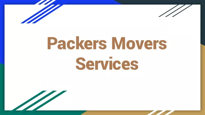 packers movers services