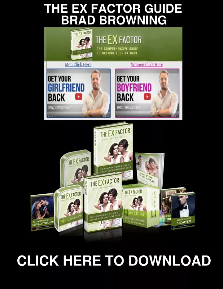 the ex factor guide brad browning