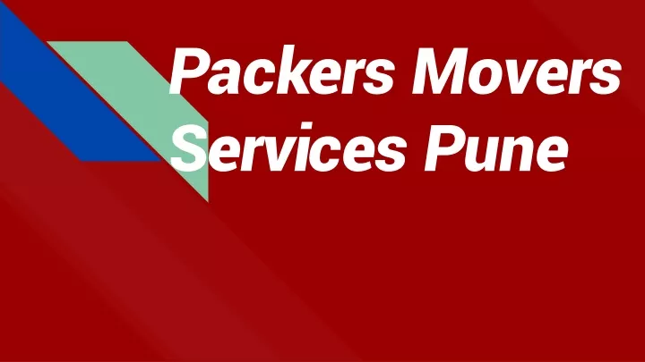 packers movers services pune