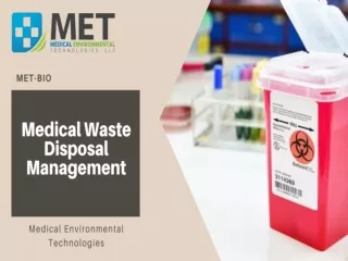 Medical Waste Disposal In USA