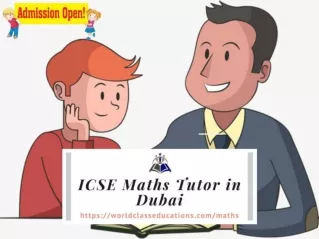 ICSE Maths Tutor in Dubai