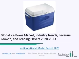 Ice Boxes Global Market Report 2020