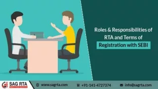 Learn More About Roles & Responsibilities of RTA and Terms of Registration with SEBI
