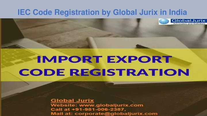 iec code registration by global jurix in india