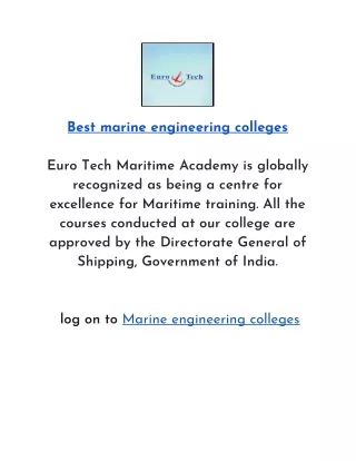 Euro Tech Maritime Academy