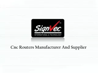 Cnc Routers Supplier