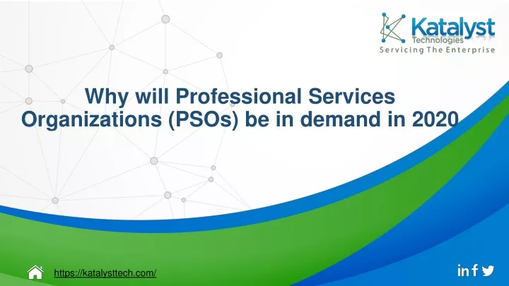 why will professional services organizations psos