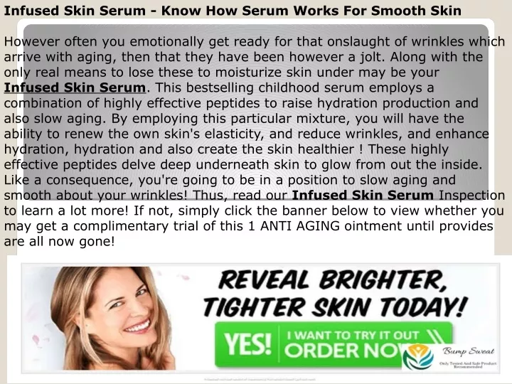 infused skin serum know how serum works