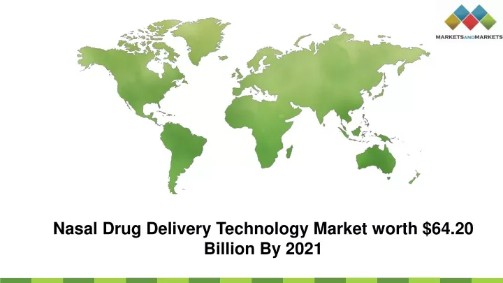nasal drug delivery technology market worth