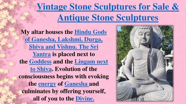 vintage stone sculptures for sale antique stone