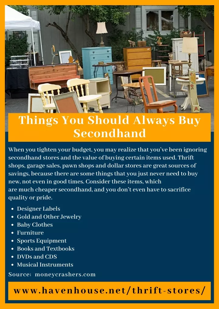 things you should always buy secondhand