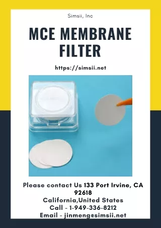 MCE Membrane Filter