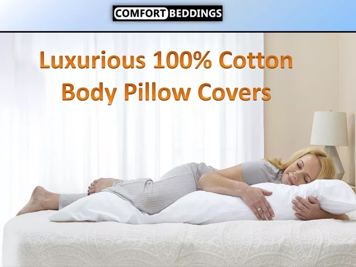 luxurious 100 cotton body pillow covers