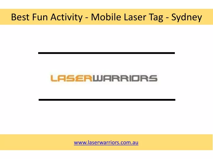 best fun activity mobile laser tag sydney