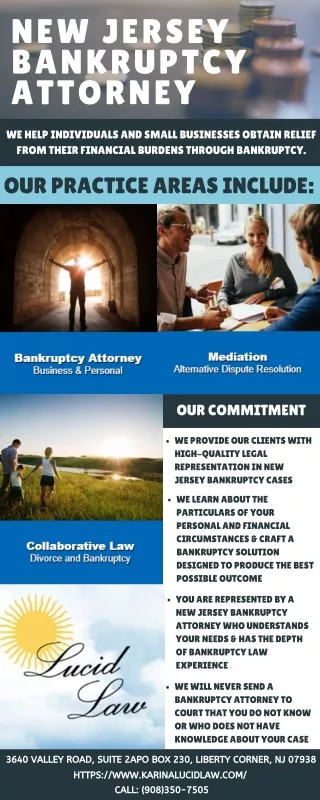 Bankruptcy Lawyer Liberty Corner New Jersey | Karina Lucid Law