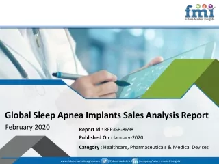 Sleep Apnea Implants Sales Analysis: Structure and Overview of Key Market Forces Propelling Market