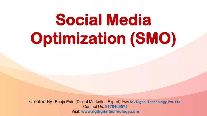 social media social media optimization