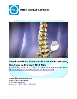 Spinal Cord Stimulators Market Size, Share and Forecast to 2025