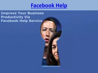 Improve Your Business Productivity Via Facebook Help Service