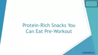 Protein-Rich Snacks You Can Eat Pre-Workout