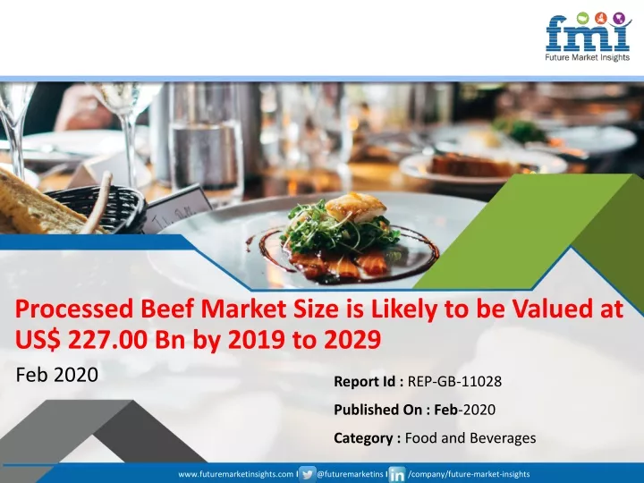 processed beef market size is likely to be valued