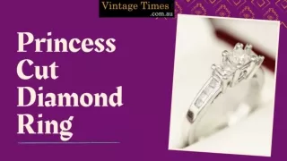 Shop A Beautiful Pair Of Princess Cut Diamond Ring