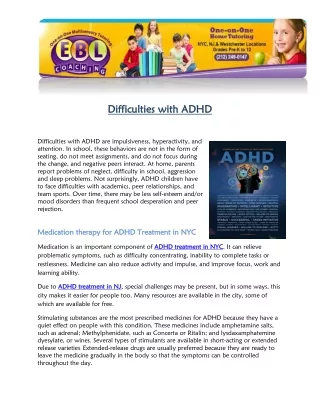 ADHD Treatment in NYC