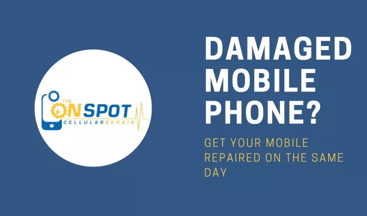 damaged mobile phone