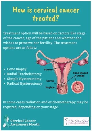 How is cervical cancer treated? | Cervical Cancer Treatment in Bangalore