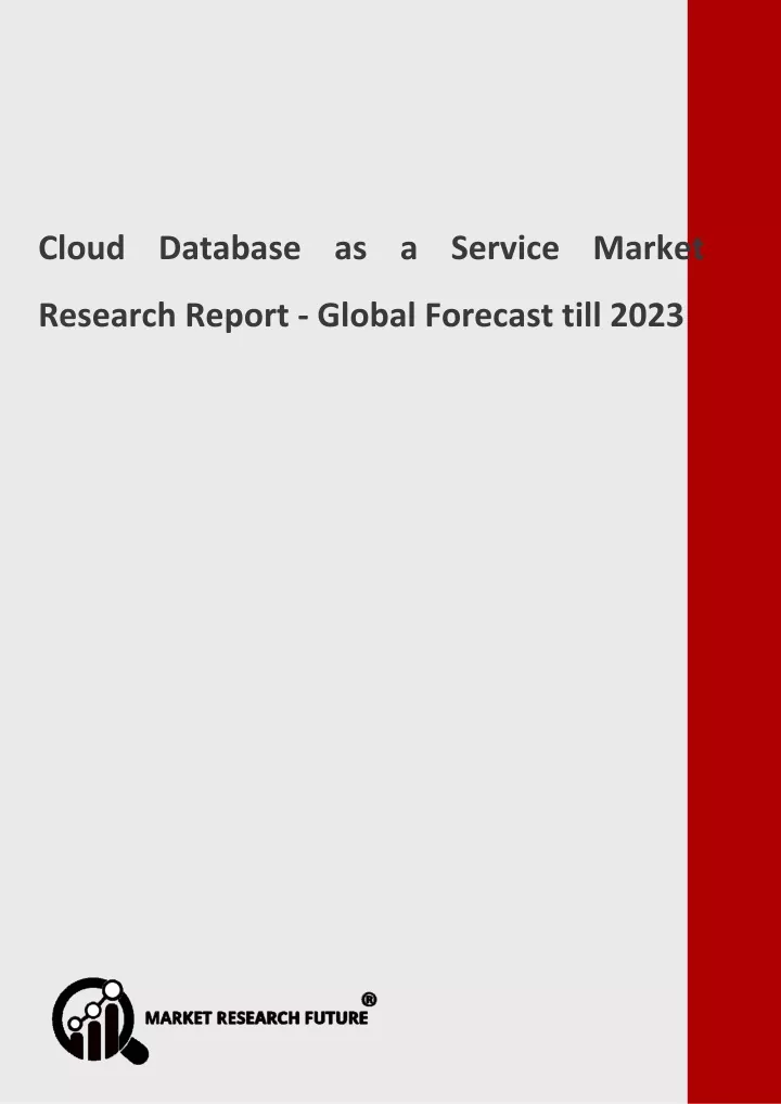 cloud database as a service market research