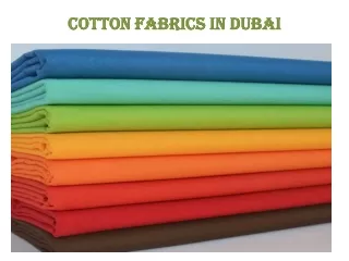 Cotton Fabrics In Dubai